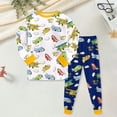 thumbnail image 2 of eczipvz Boys Pajamas Long Set 95% Cotton Sleepwear,Size 7-8 Years, 2 of 6