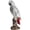 Grey, variant on vlrwzc Resin Parrot Statue Ornaments for Office Table Decorations, Fake Parrot Figurine Sculpture Desktop Ornament Bird Statue for Home Decor