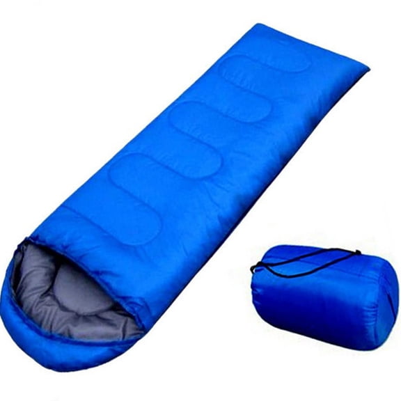 XEENSO Outdoor Rectangular Sleeping Bag Waterproof Warm Adult Camping Hiking, Blue