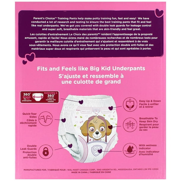 Parent's Choice Training Pants, 2T to 5T - Walmart.ca