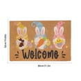 thumbnail image 3 of Qocolhg Happy Easter Eggs Entrance Door Mat, Spring Bunny Ears Low Profile Tradition Decor Welcome Mat, Non-Slip Carpet Rugs Floor Mat Decorative for Home/Bathroom/Kitchen/Indoor, 19.7x31.5 inch, 3 of 6