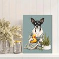 thumbnail image 2 of Chihuahua Robe Duck Canvas Wall Art 15.75x11.81 Inches, 2 of 8