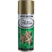 Gold, Rust-Oleum Specialty Glitter Spray Paint-267689, 10.25 oz