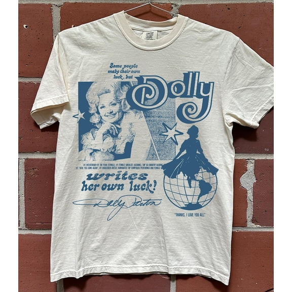 Dolly Shirt, Vintage Country Music Graphic T-Shirt, Retro Singer Portrait Tee, Western Music Shirt, Unisex Cotton T-Shirt