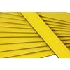 Club Pack of 25 Yellow Colored Wooden Straight Edges with Metal Strips - 12"