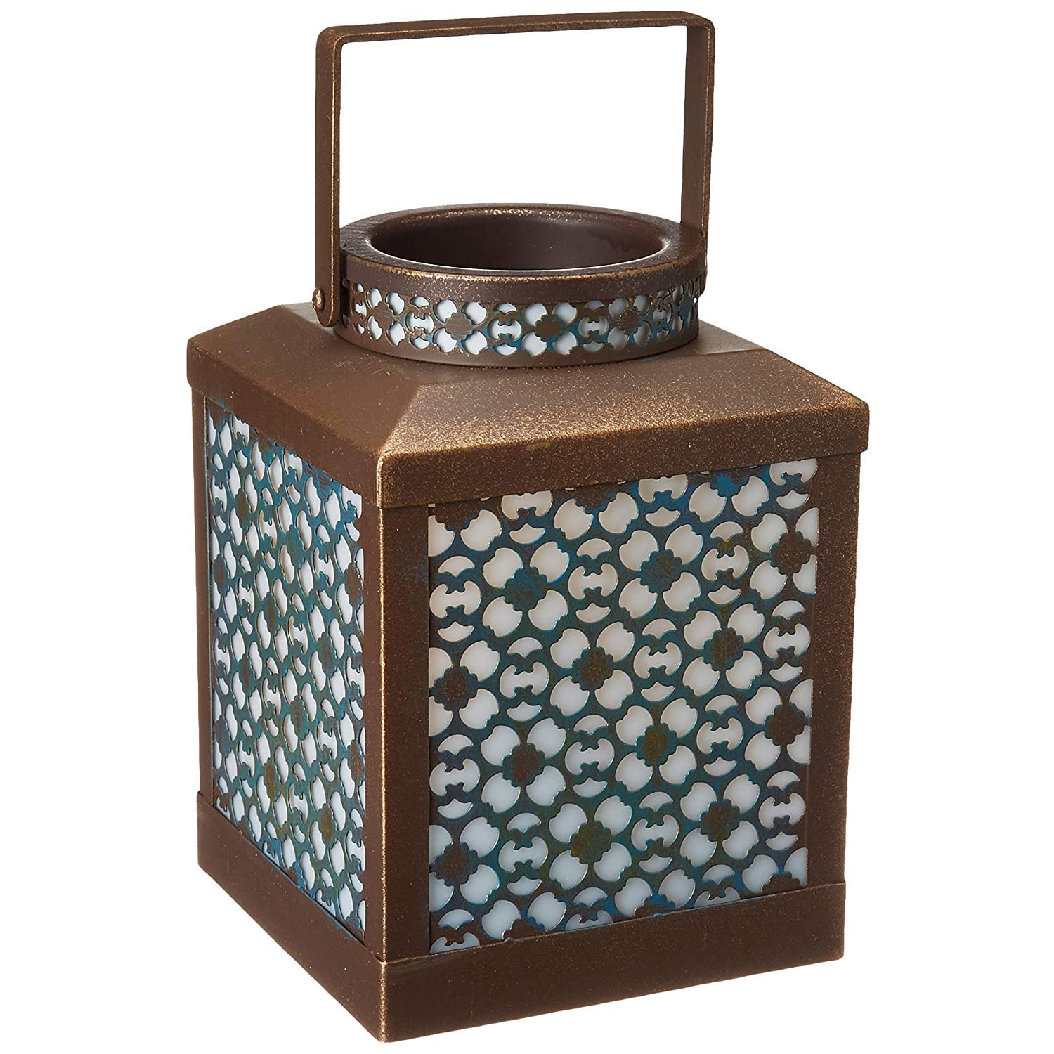 Home Indoor Decorative Scented Sitara Full Size Wax Warmer - Metal, Brown