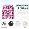 thumbnail image 3 of Balery Retro Cowgirl Mens Swim Trunks Swim Shorts for Men Quick Dry Inseam Beach Shorts with Compression Liner Pocket-Small, 3 of 9