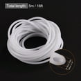 thumbnail image 2 of Rubber Cord Tube 16ft 1/8" Dia 1/16" Hole White Hollow Tubing for DIY Craft Making, 2 of 5