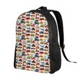 thumbnail image 2 of Gaeub Transport Print Unisex Backpacks, College Bookbag,Daypack with Padded 15" Laptop Sleeve,for School, Work, and Travel, 2 of 8