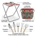 thumbnail image 2 of 5-piece Garden Tool Set with Tote and Folding Seat, 2 of 6