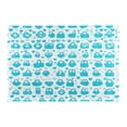 thumbnail image 3 of Blue Lock and Heart Pattern Reversible Placemat Non Slip Coffee Mat 18x12 Inch for Dining, Kitchen, Coffee, 3 of 9
