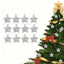 karymi 12Pcs Wrought Iron Metal Christmas DIY Star Pendant Set 1.42x1.34 inch Gold Bronze Silver Yellow Ornament Collection Room Decor Summer Clearance Summer Clearance Tailgating