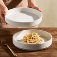 thumbnail image 6 of Famiware Star 8.1" Pasta Bowls, Large Dinner Bowls Set of 4, Matte White, 6 of 7