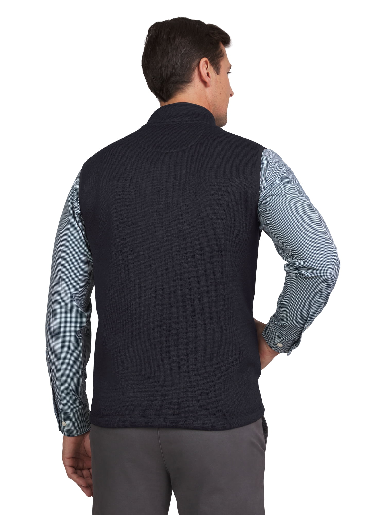 Chaps Men's & Big Men's Zip Up Sweater Fleece Vest