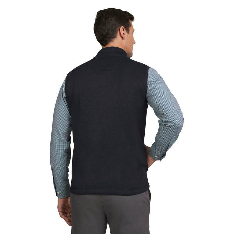 Chaps Men's & Big Men's Zip Up Sweater Fleece Vest - Walmart.com