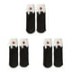 thumbnail image 2 of Jumpingount Calcetines De Frutas Transpirables Para Mujer Pies Frescos Y Elegantes Todos Los Días Calcetines De Fresa Cómodos Negro Type1 NO1, 2 of 6