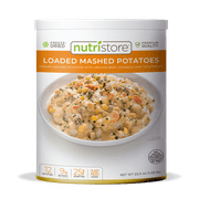 Nutristore | Freeze-Dried Loaded Mashed Potatoes | Emergency Survival Bulk Food Storage Meal | Perfect for Everyday Quick Meals and Long-Term Storage | 25 Year Shelf Life | USDA Inspected