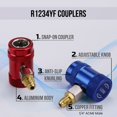 thumbnail image 4 of Adaptateur de Voiture A/C R1234YF avec Robinet Auto-Scellant, Kit de Connecteurs Rapides AC R1234, 4 of 7