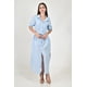 thumbnail image 5 of Vestido largo a rayas Roman Fashion /Juvenil, 1765-1 (Azul cielo) azul cielo M, 5 of 5