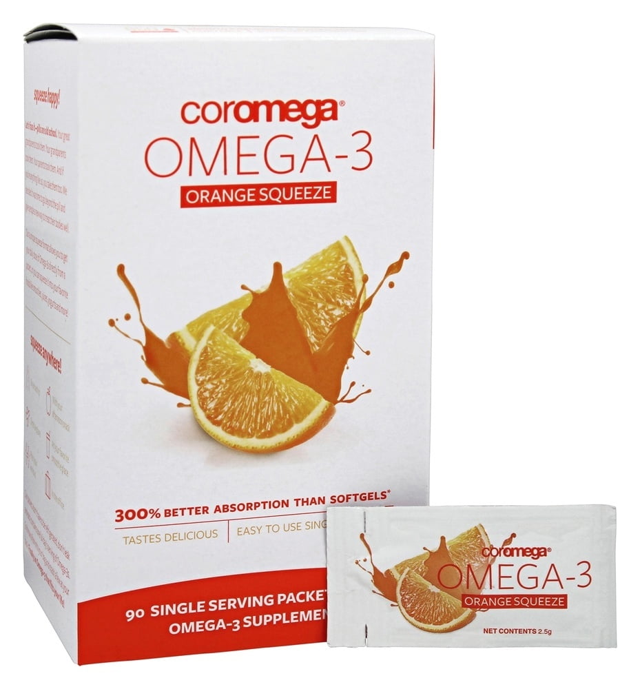 Coromega Omega3 Orange Squeeze 90 Packet(s) Walmart Canada