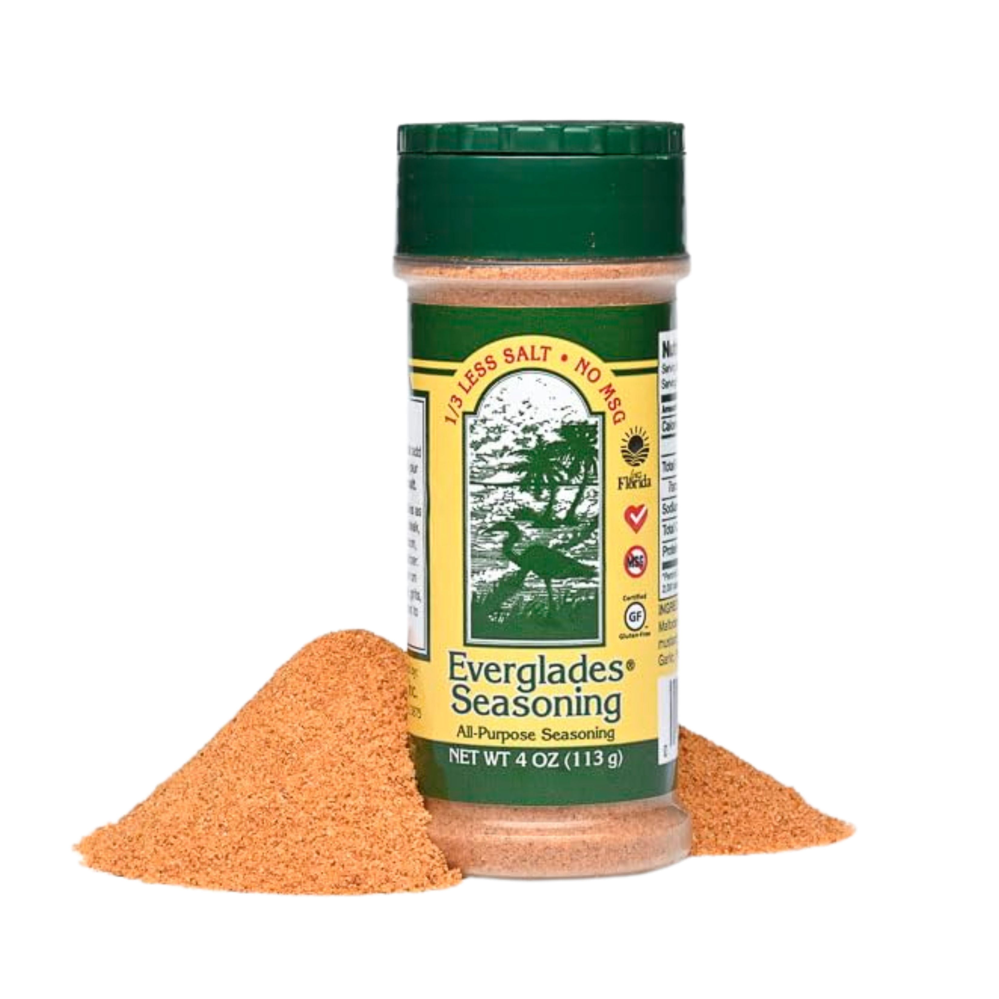 (4 pack) Everglades All-Purpose Less Salt Seasoning - Mild - 4 oz