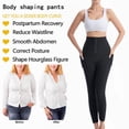 thumbnail image 3 of Leggings for Women Tummy Control, High Waist Sauna Pants Workout Body Shaper for Women Sweat Suit for Exercise, Black, 3 of 8