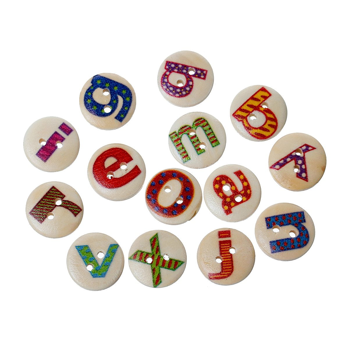 letter buttons for sewing