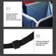 thumbnail image 4 of Bolsa de almacenamiento colgante para asiento de auto mejorada con tablero de PE, organizador de basura de tela lavable de gran capacidad, bolsillo de red, diseño con correa de hebilla, negro, 4 of 8