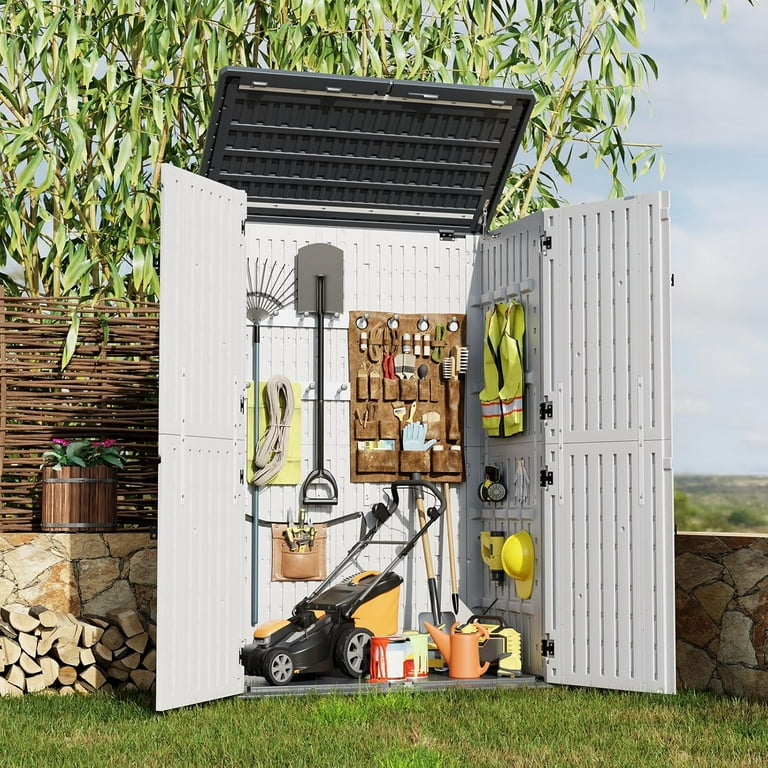 M optimized Resin Storage Shed, Outdoor Storage Cabinet Waterproof