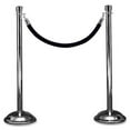 thumbnail image 3 of Tatco Heavy-duty Posts for Stanchion Stainless Steel 41" Post Black Rope - Chrome, 3 of 3