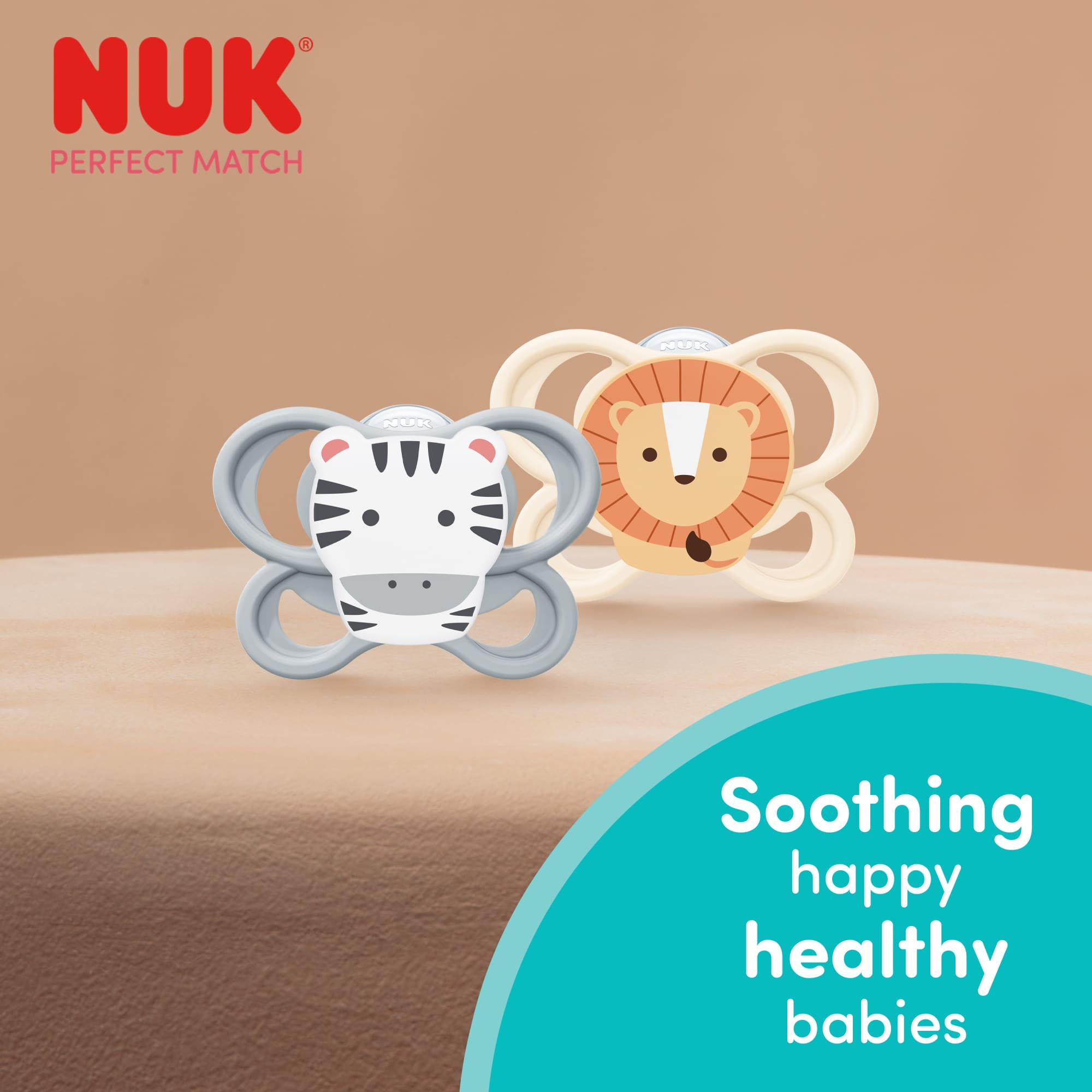 NUK Perfect Match Air Pacifiers, 6-18 months, 2 pack