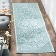 thumbnail image 3 of SAFAVIEH Evoke Lorna Bordered Area Rug, Ivory/Light Blue, 4' x 6', 3 of 10