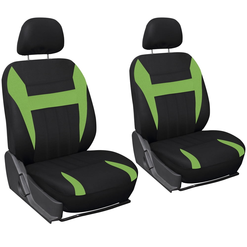 Car Seat Covers for Auto SUV Van Truck 3 Row Orange w/Steering Wheel/Belt Pad