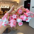 thumbnail image 2 of LLavero de muñeca Sakura Sanrio, colgante de Kuromi, Rosa Sakura, Hello Kitty, bolsa Kawaii, coches, juguetes, regalo para niñas YAOSANBAO BAO unisex, 2 of 2