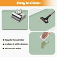 thumbnail image 5 of Cat Litter Mat, Extra Large 51" x 25.6" Silicone Mat Litter Trapping Mat for Scatter Control, Soft on Kitty Paws, Easy to Clean (Green), 5 of 13