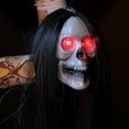 thumbnail image 2 of Halloween Hanging Ghost Skeleton Battery Powered Head Skeleton Props for Outdoor, 2 of 3