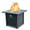 Type C, variant on 2-in-1 Gas Fire Pit Table, SYNGAR 28 inch Outdoor Table W/ Propane Fire Pit, 50,000 BTU Propane Fire Pit Table W/ Lid & Lava Rock, Auto-Ignition Gas Fire Pit for Garden, Patio, Backyard, Black, D4254