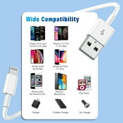 APFEN iPhone Charger Cable [MFi Certified] 2Pack 6FT Compatible Apple Fast Charging Cord (White)