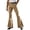 Beige, variant on Venzia Men Green Plaid Flared Trousers, Vintage High Waist Bell Bottom Pants, Retro Business Casual Dress Pants