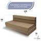 thumbnail image 5 of Sofá Cama Plegable - Matrimonial - Marrón Claro Memory Foam SOFA CAMA COZY, 5 of 10