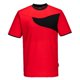 thumbnail image 1 of Portwest - Camiseta de Algodón Activo para Hombre (Rojo, Negro), 1 of 2