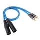 thumbnail image 1 of Cable de audio HIFI de 2 conectores XLR a 2 conectores RCA para mezclar amplificadores 50cm, 1 of 7