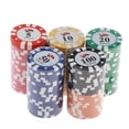 thumbnail image 4 of 100x Fichas de póquer Casino Baoblaze Diversión en casa Variedad Juego de póquer 4 cm, 4 of 8