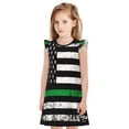 thumbnail image 1 of Vsdgher Chemises de Nuit Drapeau Américain pour Filles Manches Courtes à Volants Robe de Nuit Pyjama pour Fête Pyjama-TG, 1 of 6