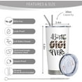 thumbnail image 2 of Gigi Gifts for Grandma, Best Gigi Ever Gifts, Gifts for Gigi from Grandkids, Cute Gigi Gifts for Her, Gigi Birthday Gifts, Funny Gigi Gifts Ideas, Gigi Gifts for Women 20oz Tumbler, 2 of 6