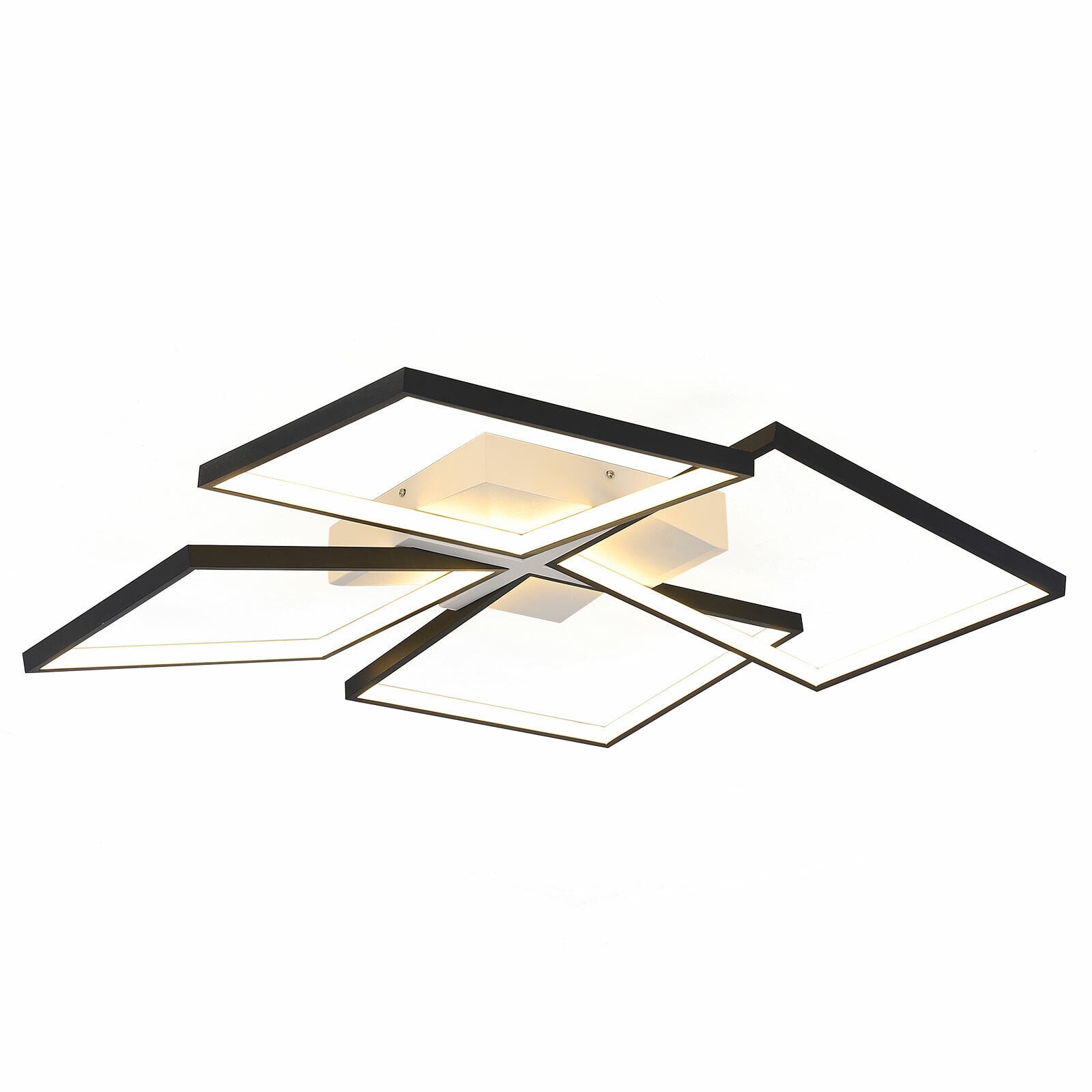 Modern Ceiling Light LED Flush Mount Chandelier Square Lamp Room Decor Lighting Fixture W/Remote control