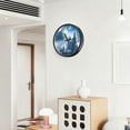 thumbnail image 6 of Voice Activated Clock with Glow Light 12 Inch Large Silent Wall Clock Battery Operated for Home Decor A Beautiful Winter Landscape, 6 of 8
