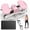 Pink+White+Plastic, variant on Indoor Playground Wall Gym for Kids, 7 in 1 Home Climbing Wall Set with Monkey Bars, Rope Ladder, Rope Wall, Pull-up Bar, Wall Ladder, Rope, Gymnastic Rings, Steel Wall Mounted Gym Set for Adults
