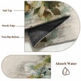 thumbnail image 2 of Vintage Oil Light Area Rug 3x5 Washable Rug Non Slip Spring Flowers Leaves Candles Retro Large Area Rug Indoor Floor Carpet for Entryway Bedroom Kitchen Living Room Home Office Dining Room Nursery, 2 of 8