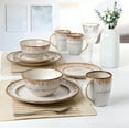 thumbnail image 3 of Lorren Home Trends 16 Piece Stoneware Set in Mocca Swirl, 3 of 7
